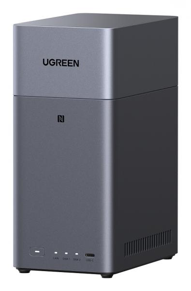 Ugreen DH2300, NAS, Mini Tower, 4 GB, Grau