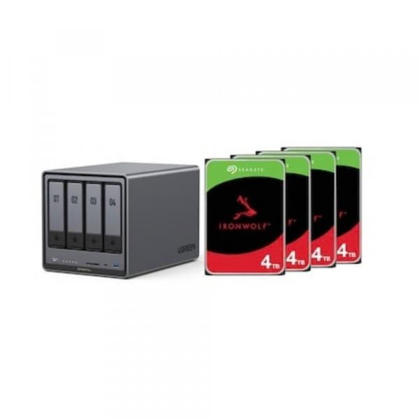 Ugreen NASync DXP4800 Plus NAS System 4-Bay inkl. 4x Seagate IronWolf ST4000VN006 4 - Storage Server