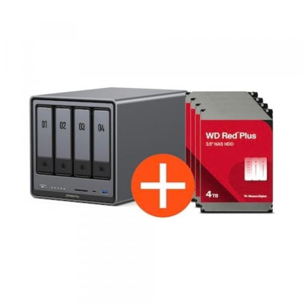 Ugreen NASync DXP4800 Plus NAS System 4-Bay inkl. 4x WD WD40EFPX HDD - 4 - Storage Server