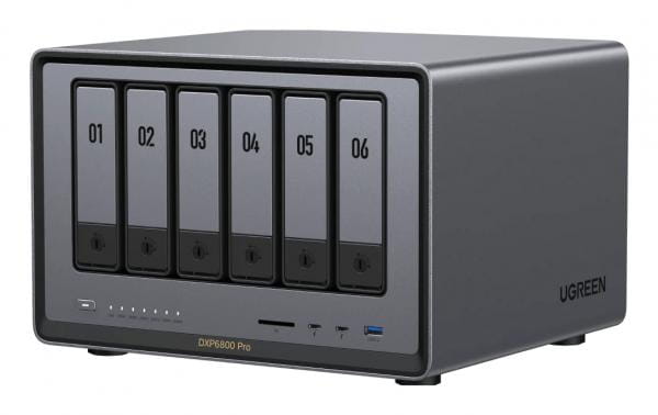 Ugreen NASync DXP6800 Pro, NAS, Compact, Intel® Core™ i5, i5-1235U, 8 Go, DDR5