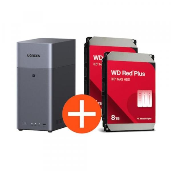 Ugreen NASync DH2300 NAS System 2-Bay incl. 2x WD WD80EFPX HDD - 8 - Storage Server