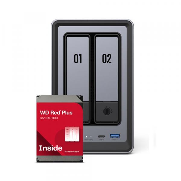 Ugreen DXP2800 2Bay NAS rencontraient 2x WD RED