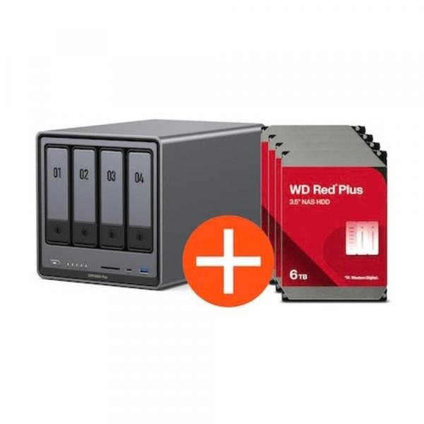 Ugreen NASync DXP4800 Plus NAS System 4-Bay inkl. 4x WD WD60EFPX HDD - 6 - Storage Server