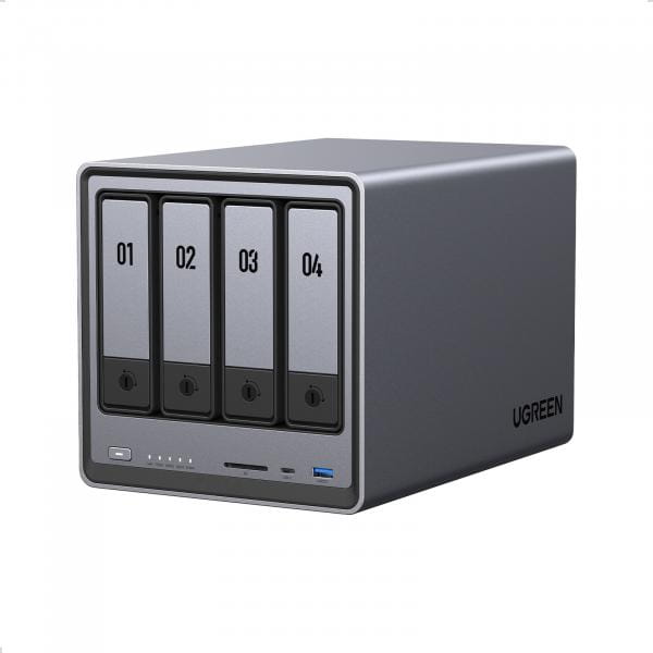 Ugreen 25372B, NAS, Compatto, N100, 8 GB, DDR5, 0 TB